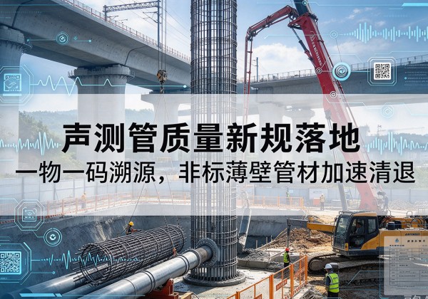 二道江声测管质量新规落地，一物一码溯源，非标薄壁管材加速清退